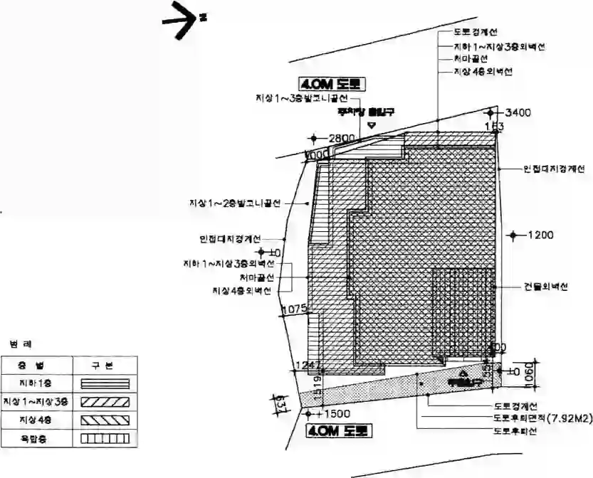 이화주택 배치도 이미지